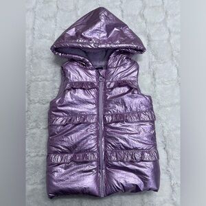 Andy & Evan Girl Metallic Pink Puffer‎ Vest Size 2T